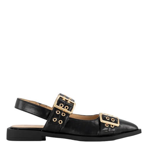 Graceland slingback loafers zwart afbeelding