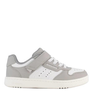 leren sneakers grijs/wit