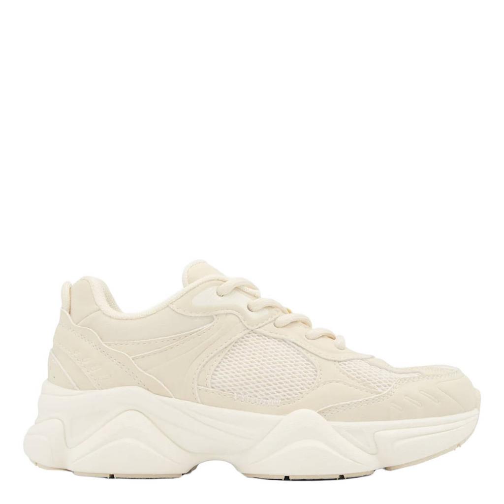 Beige meisjes Graceland sneakers van textiel/synthetisch met veters