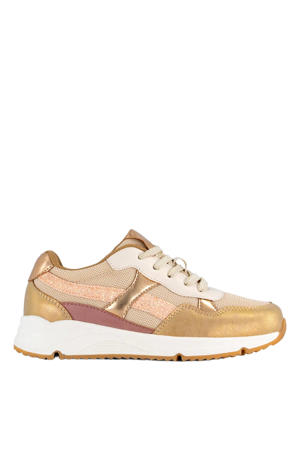 chunky sneakers goud/multi