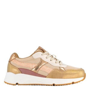 chunky sneakers goud/multi