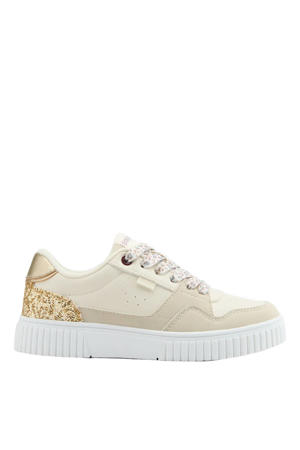 sneakers beige/glitter