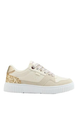 sneakers beige/glitter