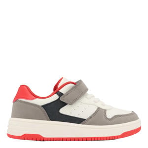 sneakers wit/grijs/rood