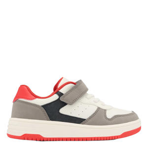 sneakers wit/grijs/rood