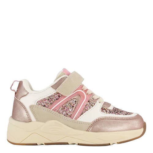 Graceland sneakers glitters rosé goud/beige afbeelding