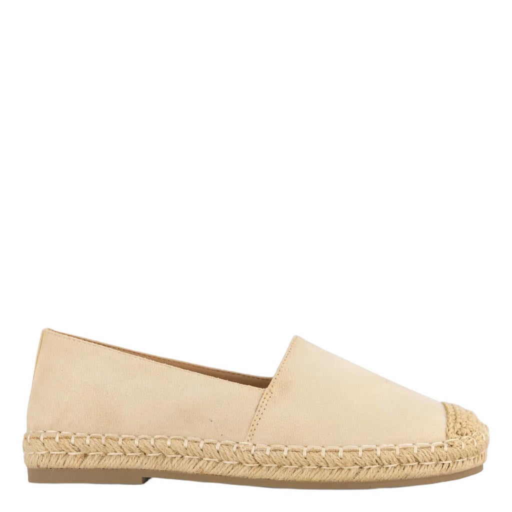 Beige dames Graceland espadrilles van synthetisch materiaal
