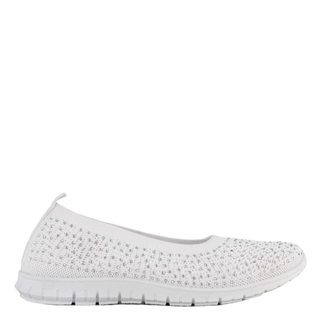 Witte dames Graceland instappers van synthetisch/textiel