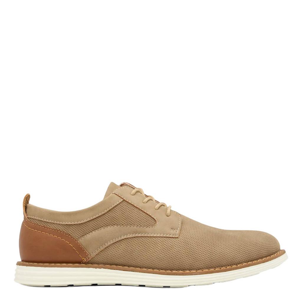 Bruine heren AM SHOE veterschoenen van textiel/synthetisch