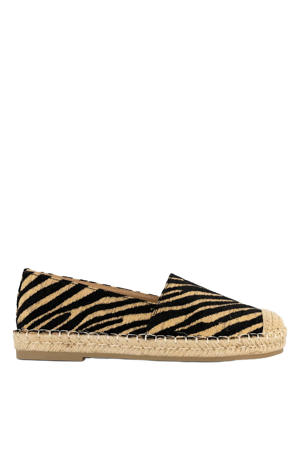 Espadrille beige/zwart