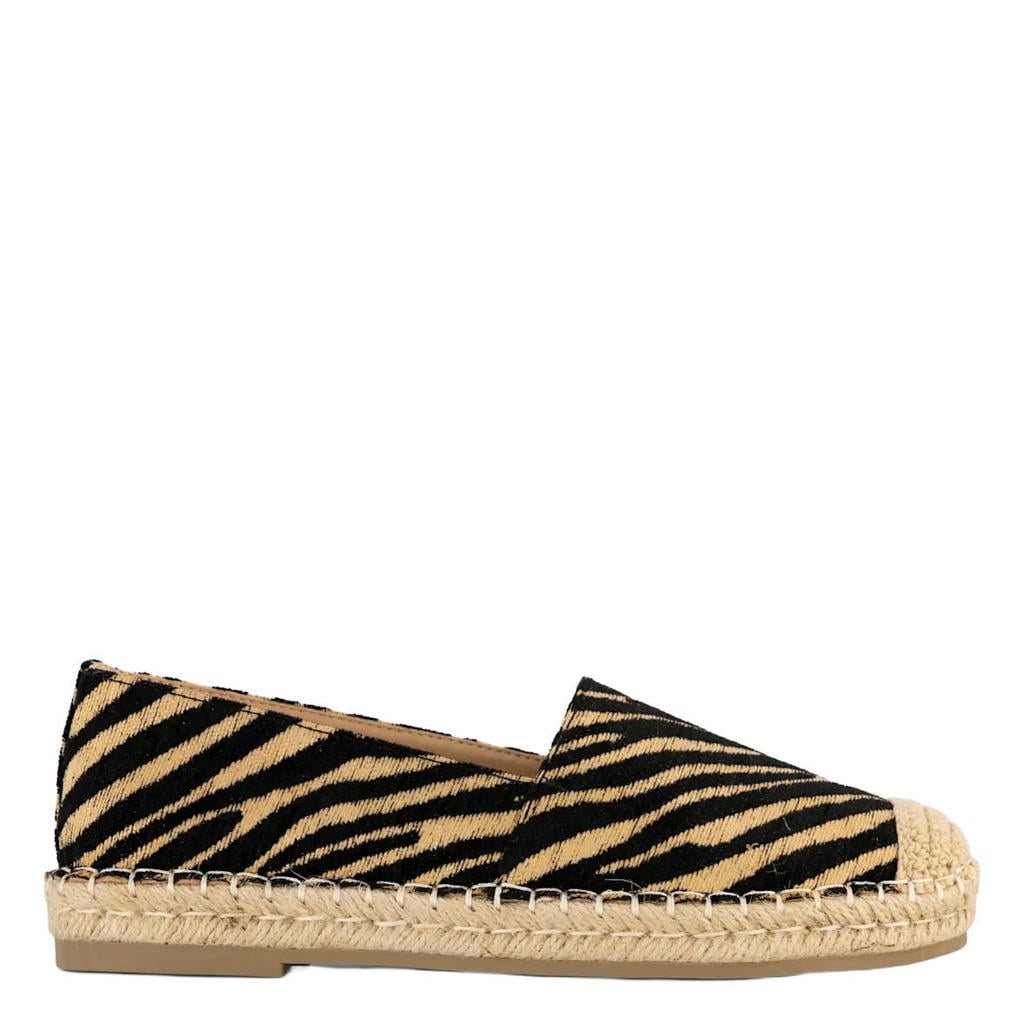 Beige en zwarte dames Graceland Espadrille van synthetisch/textiel