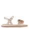 Graceland leren sandalen lichtroze metallic