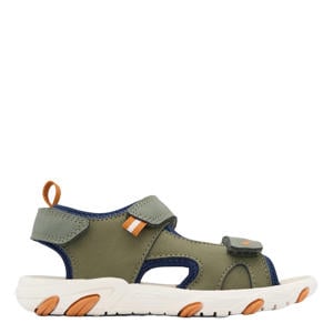 imitatieleren sandalen kaki
