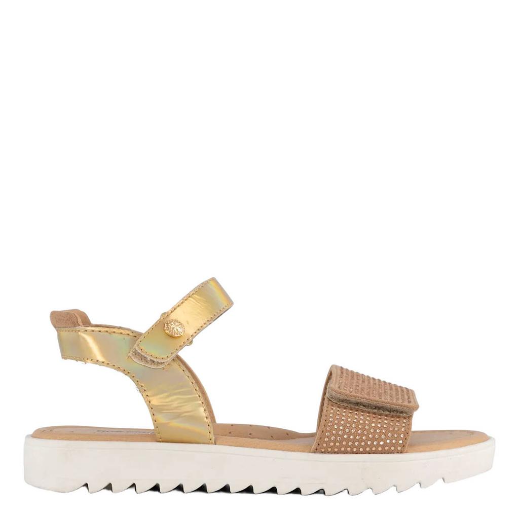 Gouden meisjes Graceland sandalen van synthetisch/imitatie leer met klittenband