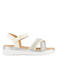 Graceland sandalen wit/zilver