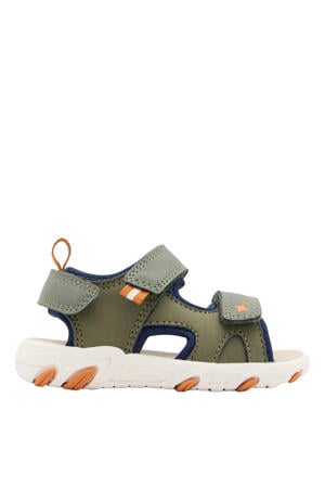imitatieleren sandalen kaki