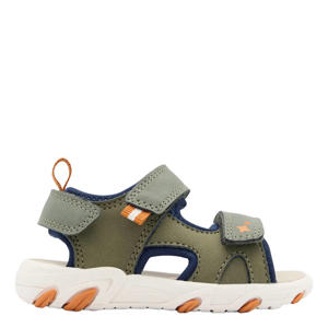 imitatieleren sandalen kaki