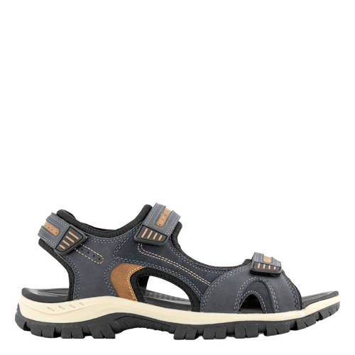 Easy Street imitatieleren sandalen met profielzool donkerblauw