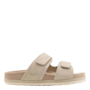 suèdelook slippers - taupe