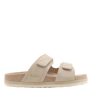 suèdelook slippers - taupe