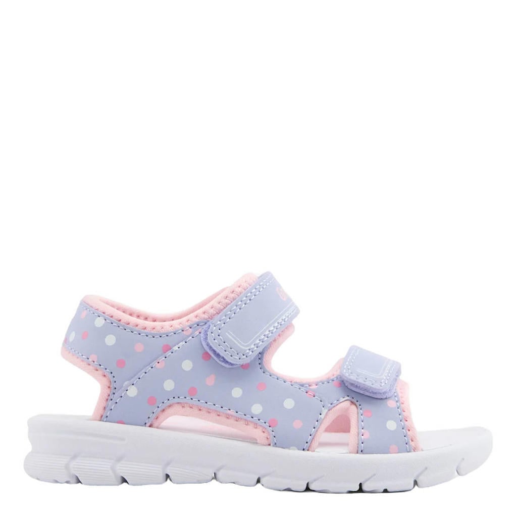 Lilakleurige meisjes Graceland imitatieleren sandalen met klittenband