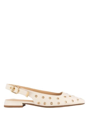 slingback loafers ecru