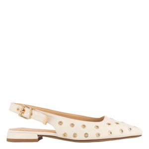 slingback loafers ecru