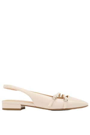 slingback loafers beige