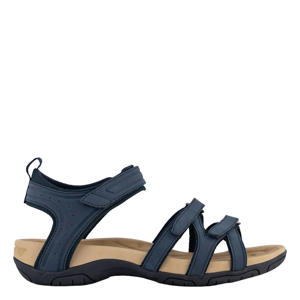 leren sandalen donkerblauw