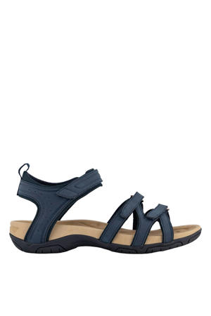 leren sandalen donkerblauw
