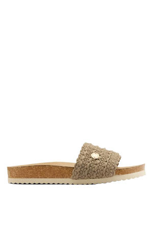 slippers taupe