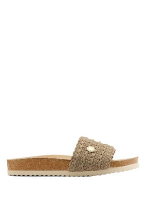 slippers taupe