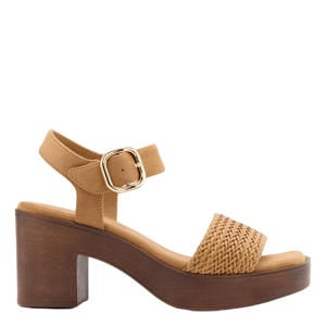 sandalettes camel