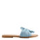 Graceland slippers met knoopdetail lichtblauw