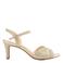 Graceland leren sandalettes goud