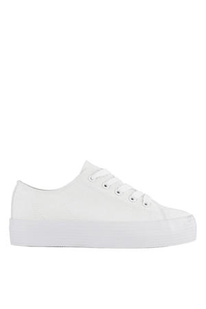 katoenen sneakers wit