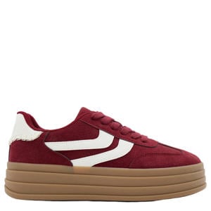 suède sneakers bordeaux