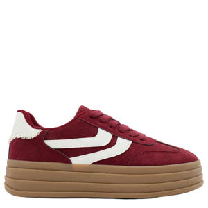 suède sneakers bordeaux