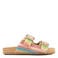 Graceland gehaakte slippers - roze/geel/blauw