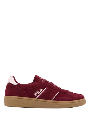 suède sneakers bordeaux