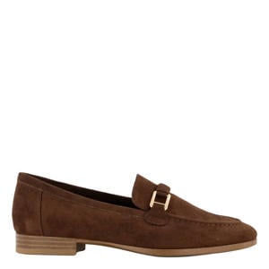 suède loafers bruin