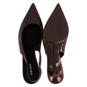 thumbnail: Graceland lakleren pumps met hak - bordeaux