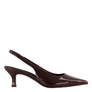 lakleren pumps met hak - bordeaux