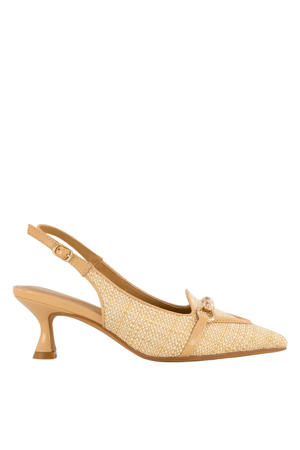 slingback pumps beige