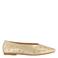 Graceland leren ballerina's goud