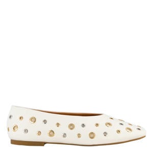 leren ballerina's wit