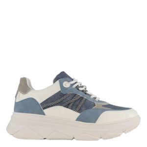 chunky denim sneakers blauw