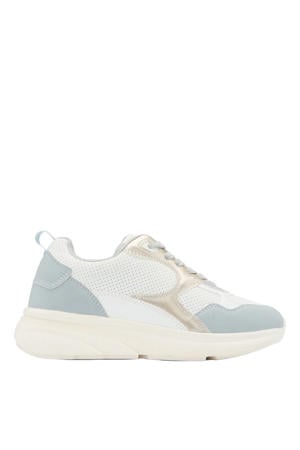 sneakers wit/blauw