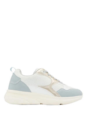 sneakers wit/blauw