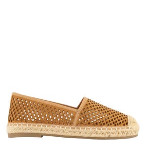 leren espadrilles cognac